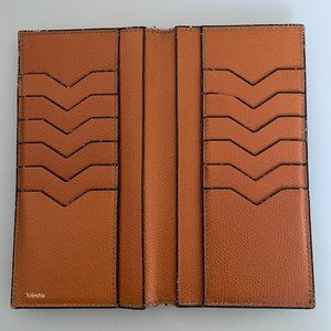 VALEXTRA Leather Bifold Wallet Light Brown